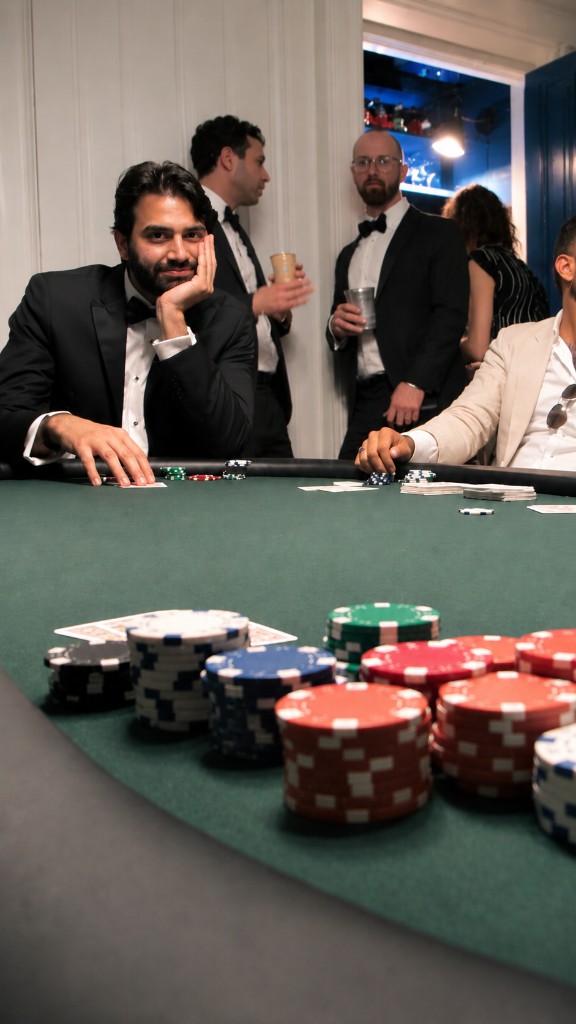 Sunil at a poker table